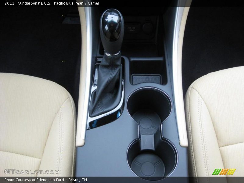 Pacific Blue Pearl / Camel 2011 Hyundai Sonata GLS