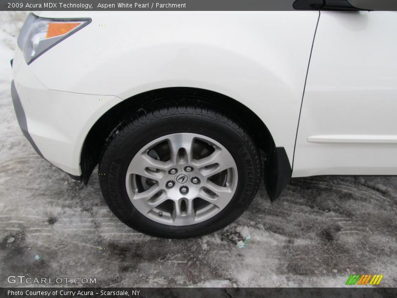 Aspen White Pearl / Parchment 2009 Acura MDX Technology