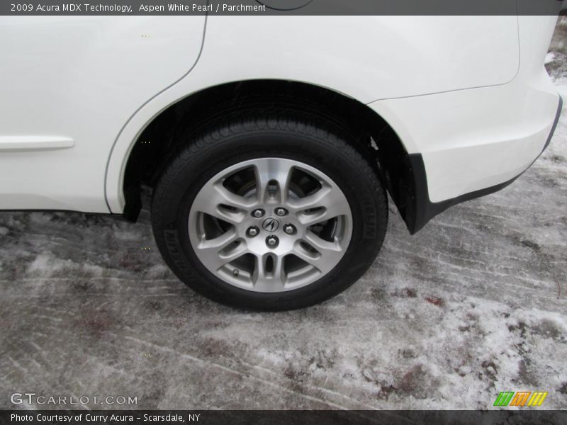 Aspen White Pearl / Parchment 2009 Acura MDX Technology