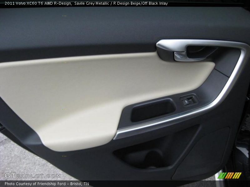 Savile Grey Metallic / R Design Beige/Off Black Inlay 2011 Volvo XC60 T6 AWD R-Design