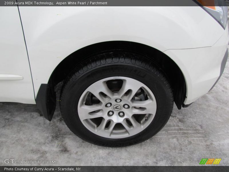 Aspen White Pearl / Parchment 2009 Acura MDX Technology