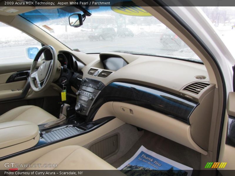 Aspen White Pearl / Parchment 2009 Acura MDX Technology