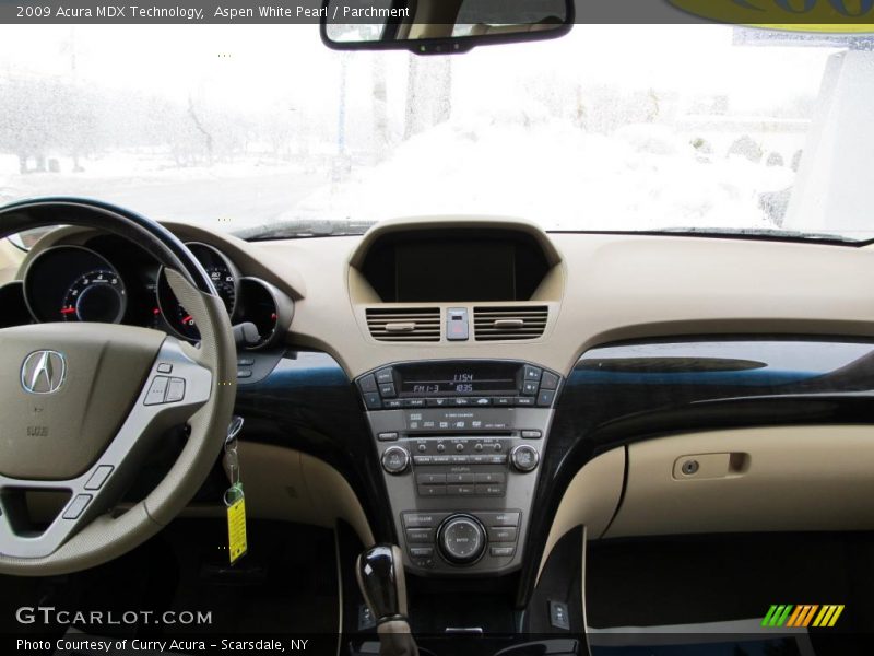 Aspen White Pearl / Parchment 2009 Acura MDX Technology