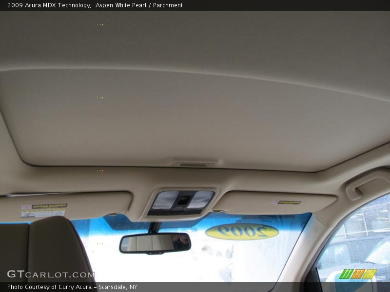 Aspen White Pearl / Parchment 2009 Acura MDX Technology