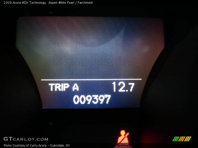 Aspen White Pearl / Parchment 2009 Acura MDX Technology