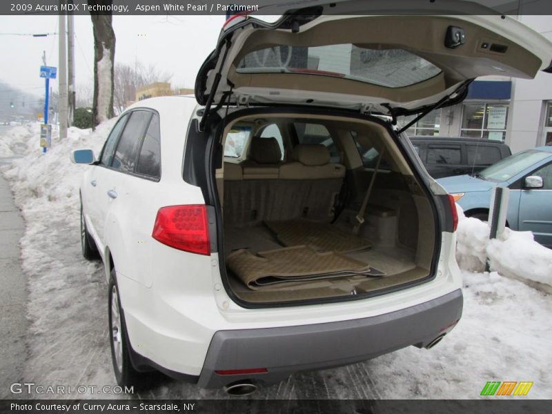 Aspen White Pearl / Parchment 2009 Acura MDX Technology