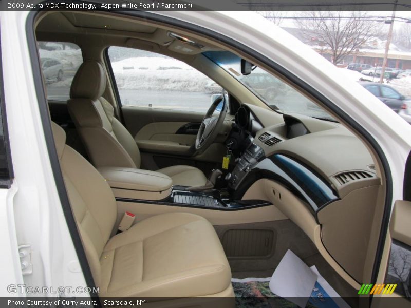 Aspen White Pearl / Parchment 2009 Acura MDX Technology