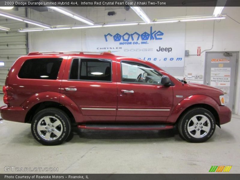 Inferno Red Crystal Pearl Coat / Khaki Two-Tone 2009 Dodge Durango Limited Hybrid 4x4