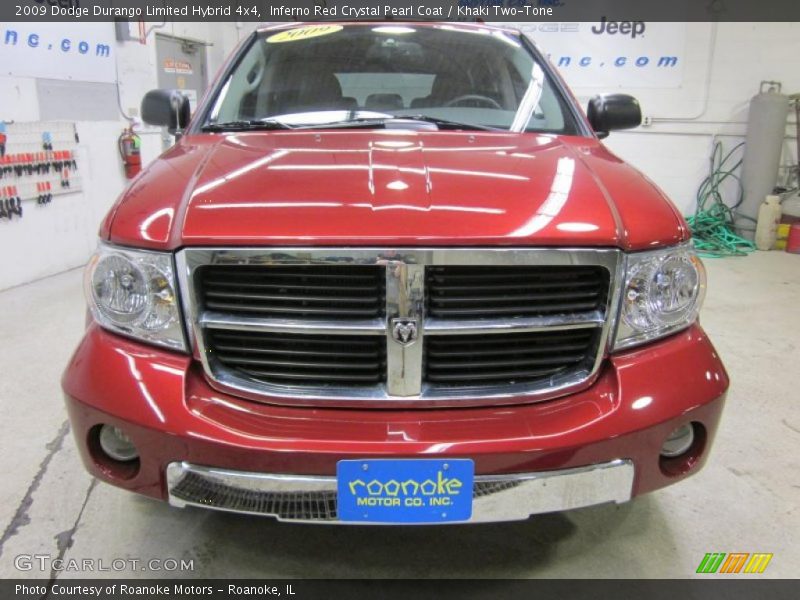 Inferno Red Crystal Pearl Coat / Khaki Two-Tone 2009 Dodge Durango Limited Hybrid 4x4