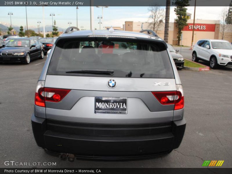 Silver Gray Metallic / Grey 2005 BMW X3 3.0i