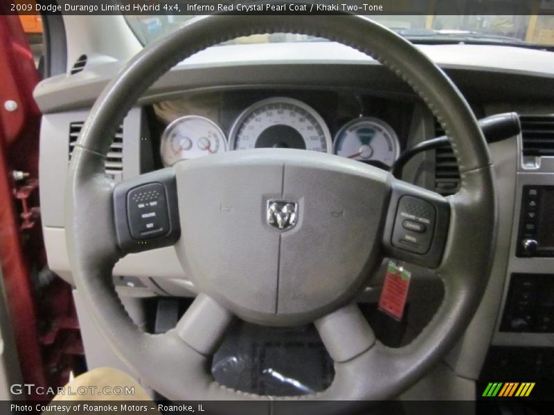 Inferno Red Crystal Pearl Coat / Khaki Two-Tone 2009 Dodge Durango Limited Hybrid 4x4