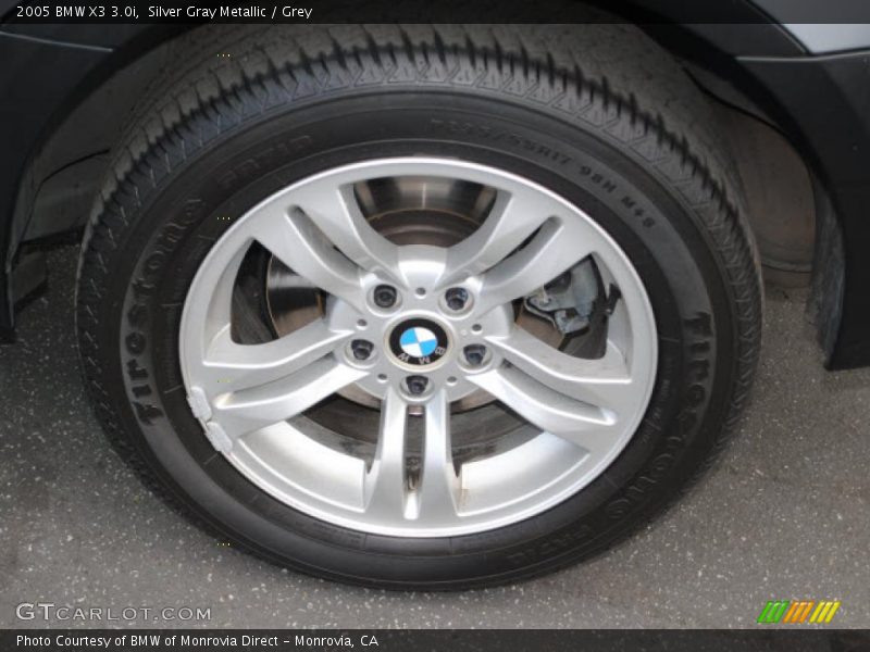Silver Gray Metallic / Grey 2005 BMW X3 3.0i
