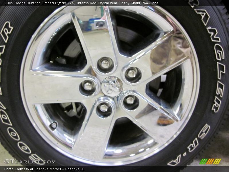 Inferno Red Crystal Pearl Coat / Khaki Two-Tone 2009 Dodge Durango Limited Hybrid 4x4