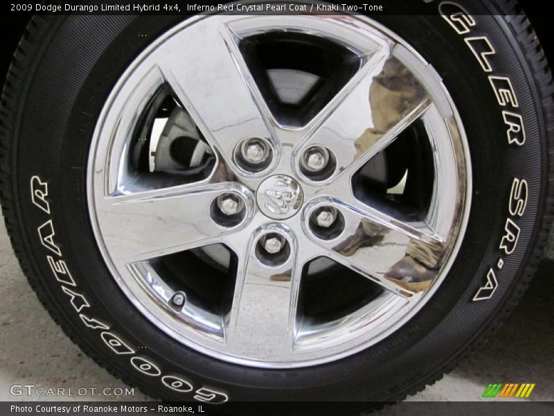 Inferno Red Crystal Pearl Coat / Khaki Two-Tone 2009 Dodge Durango Limited Hybrid 4x4