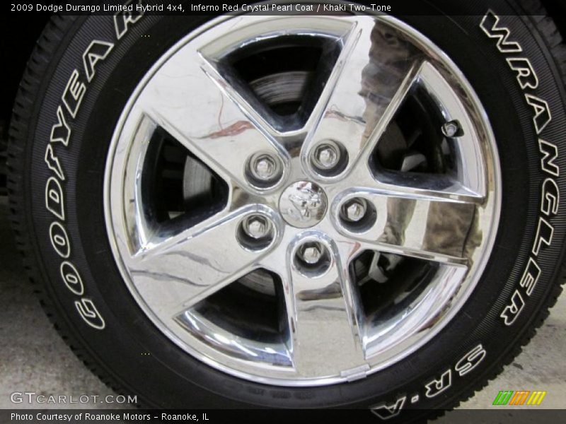 Inferno Red Crystal Pearl Coat / Khaki Two-Tone 2009 Dodge Durango Limited Hybrid 4x4