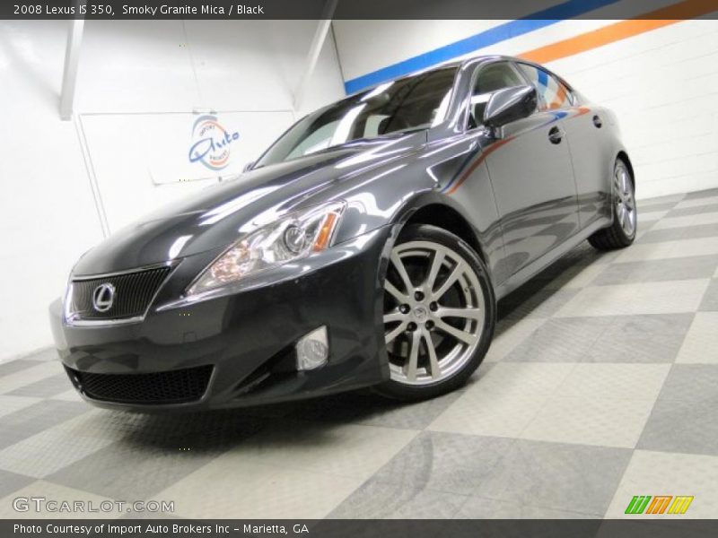 Smoky Granite Mica / Black 2008 Lexus IS 350