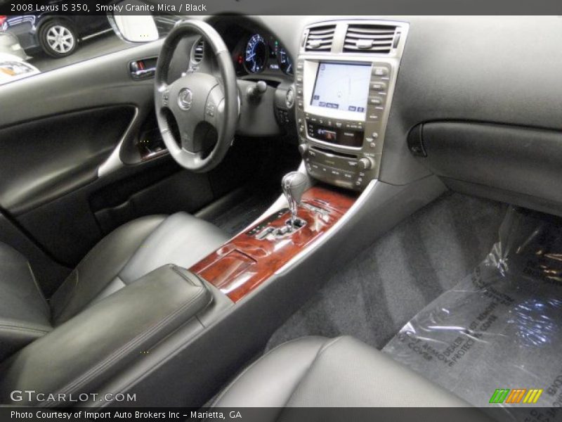 Smoky Granite Mica / Black 2008 Lexus IS 350