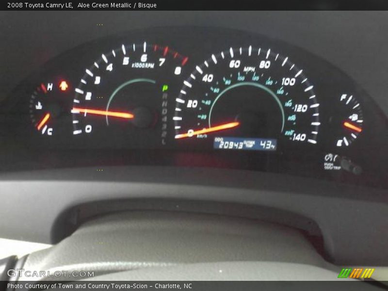 Aloe Green Metallic / Bisque 2008 Toyota Camry LE