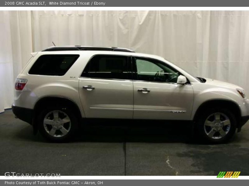 White Diamond Tricoat / Ebony 2008 GMC Acadia SLT