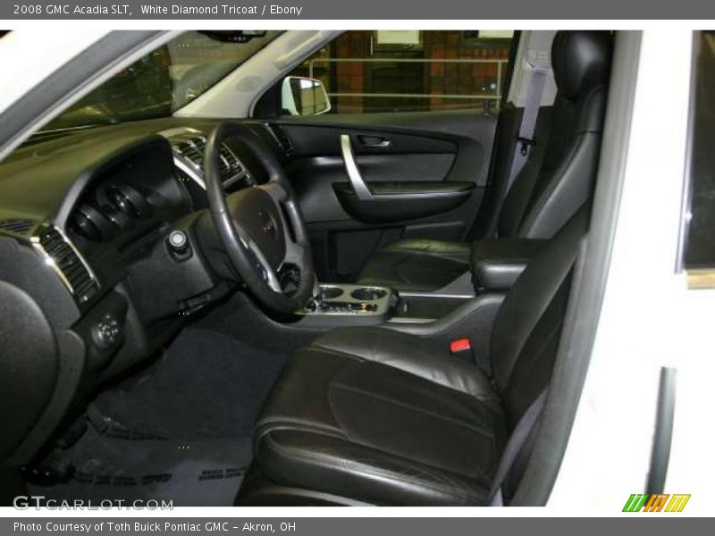 White Diamond Tricoat / Ebony 2008 GMC Acadia SLT