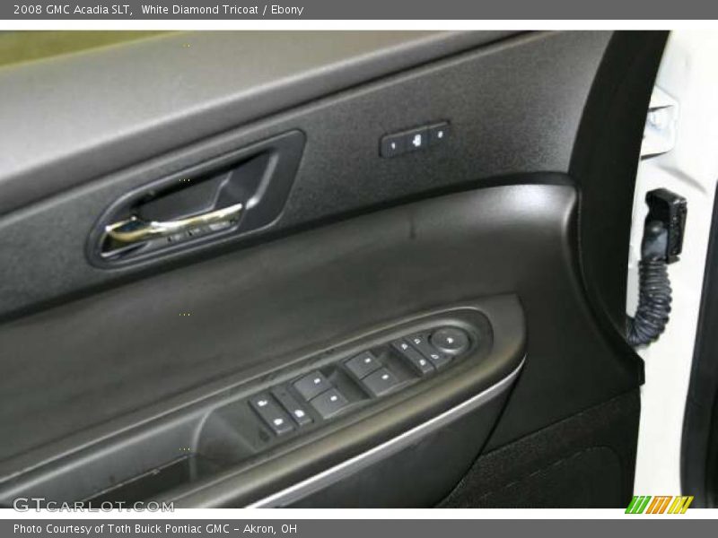 White Diamond Tricoat / Ebony 2008 GMC Acadia SLT