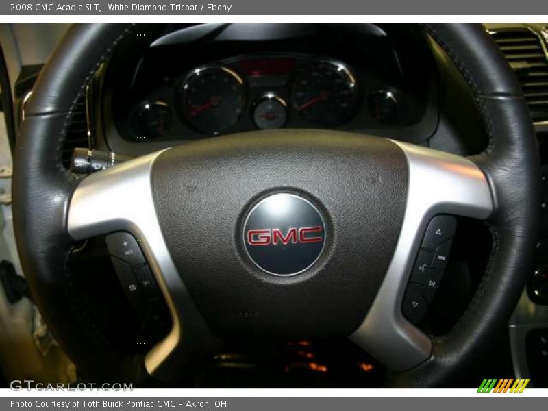 White Diamond Tricoat / Ebony 2008 GMC Acadia SLT