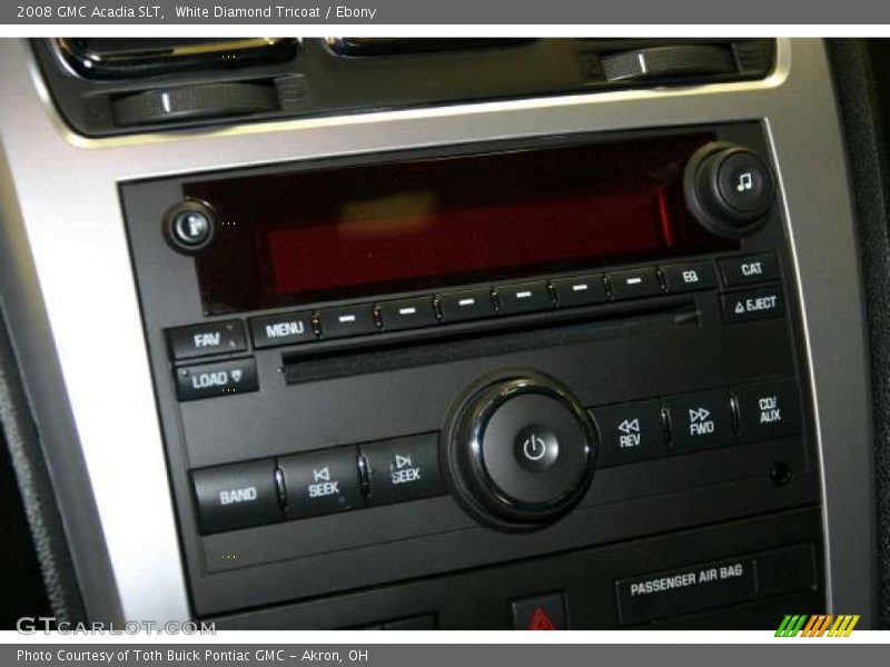 White Diamond Tricoat / Ebony 2008 GMC Acadia SLT