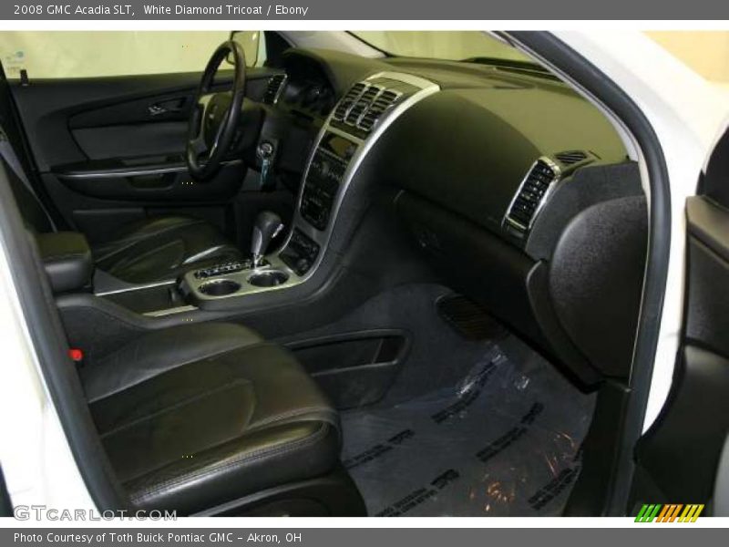 White Diamond Tricoat / Ebony 2008 GMC Acadia SLT
