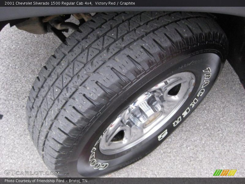 Victory Red / Graphite 2001 Chevrolet Silverado 1500 Regular Cab 4x4