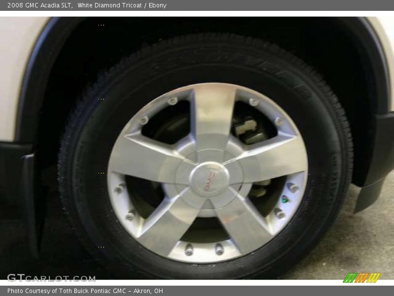 White Diamond Tricoat / Ebony 2008 GMC Acadia SLT