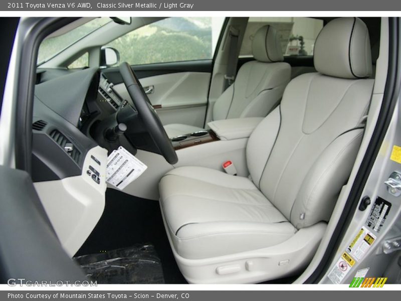  2011 Venza V6 AWD Light Gray Interior
