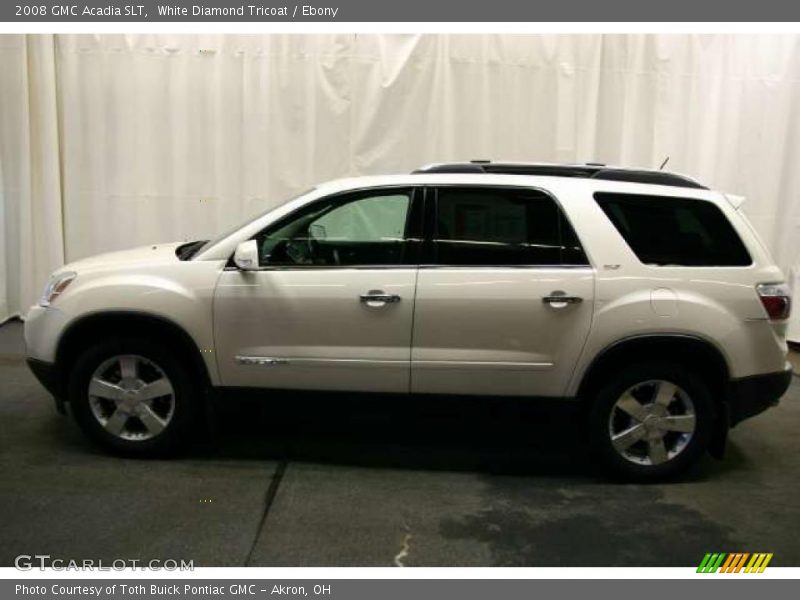 White Diamond Tricoat / Ebony 2008 GMC Acadia SLT
