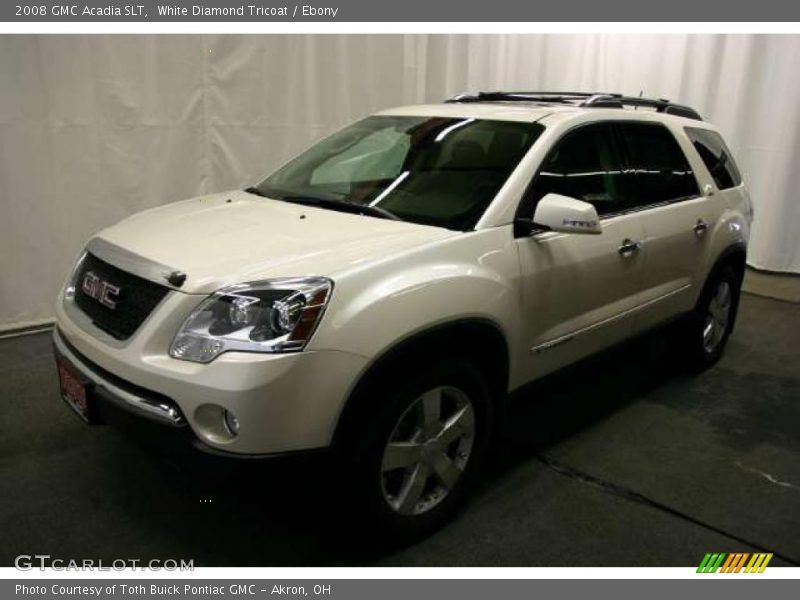 White Diamond Tricoat / Ebony 2008 GMC Acadia SLT