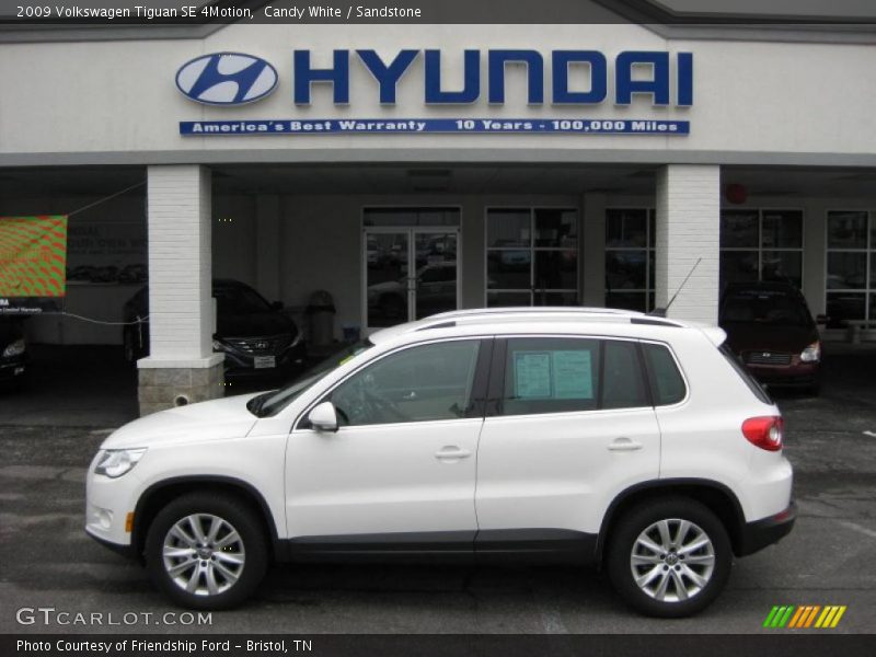 Candy White / Sandstone 2009 Volkswagen Tiguan SE 4Motion