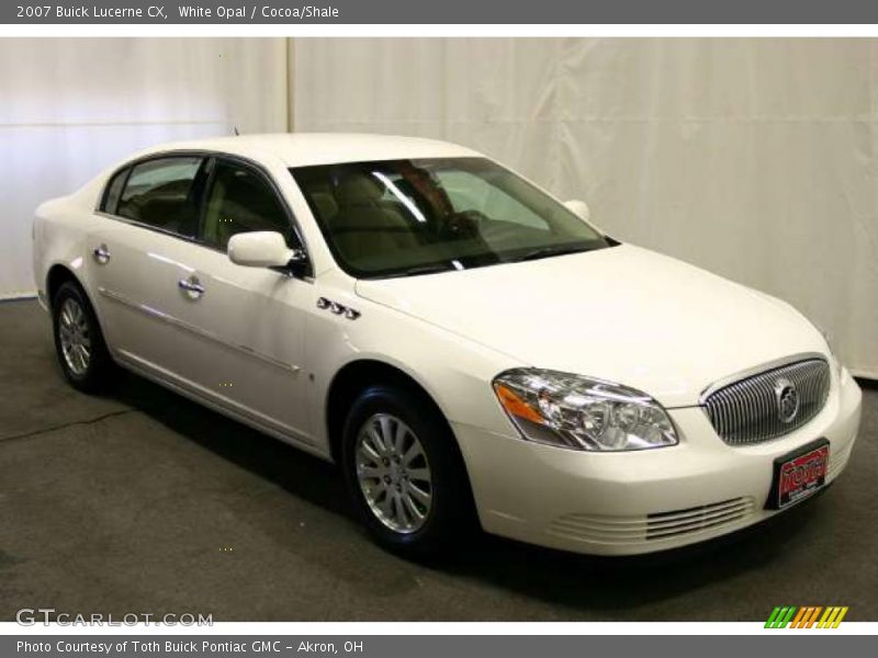White Opal / Cocoa/Shale 2007 Buick Lucerne CX