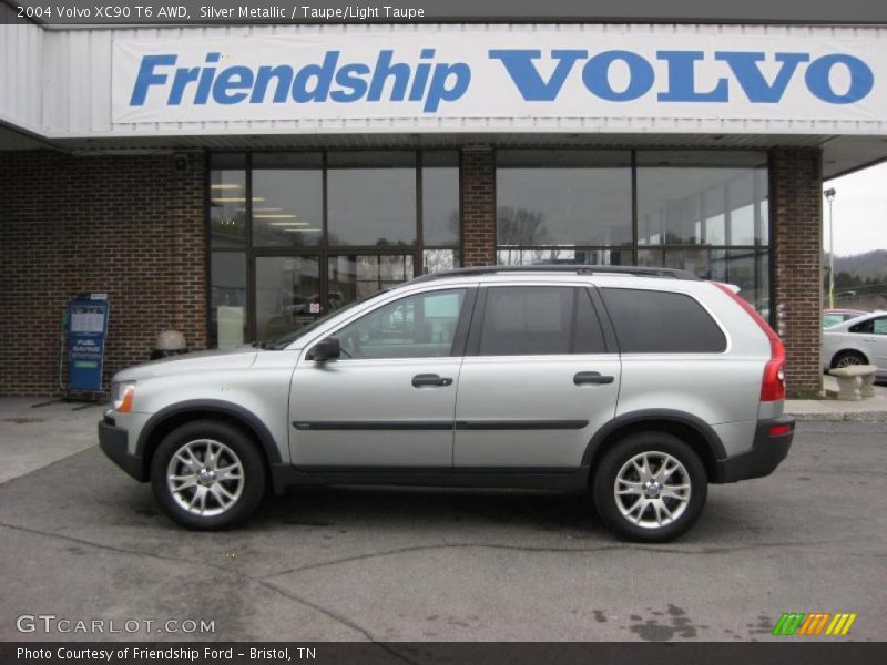 Silver Metallic / Taupe/Light Taupe 2004 Volvo XC90 T6 AWD