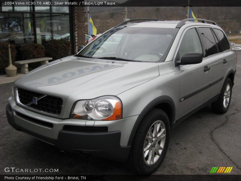 Silver Metallic / Taupe/Light Taupe 2004 Volvo XC90 T6 AWD