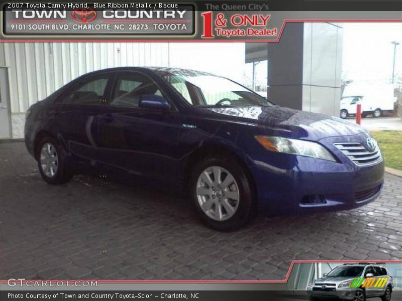 Blue Ribbon Metallic / Bisque 2007 Toyota Camry Hybrid