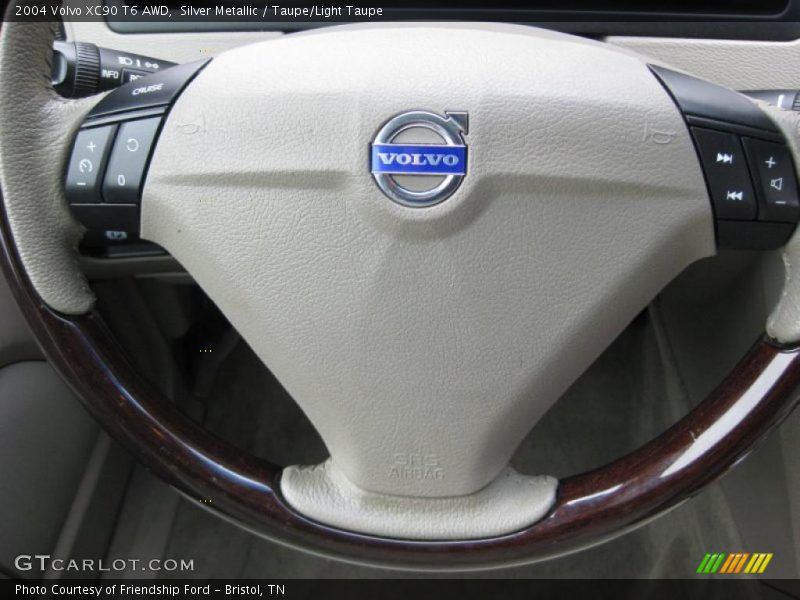 Silver Metallic / Taupe/Light Taupe 2004 Volvo XC90 T6 AWD