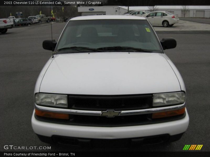 Summit White / Graphite 2003 Chevrolet S10 LS Extended Cab