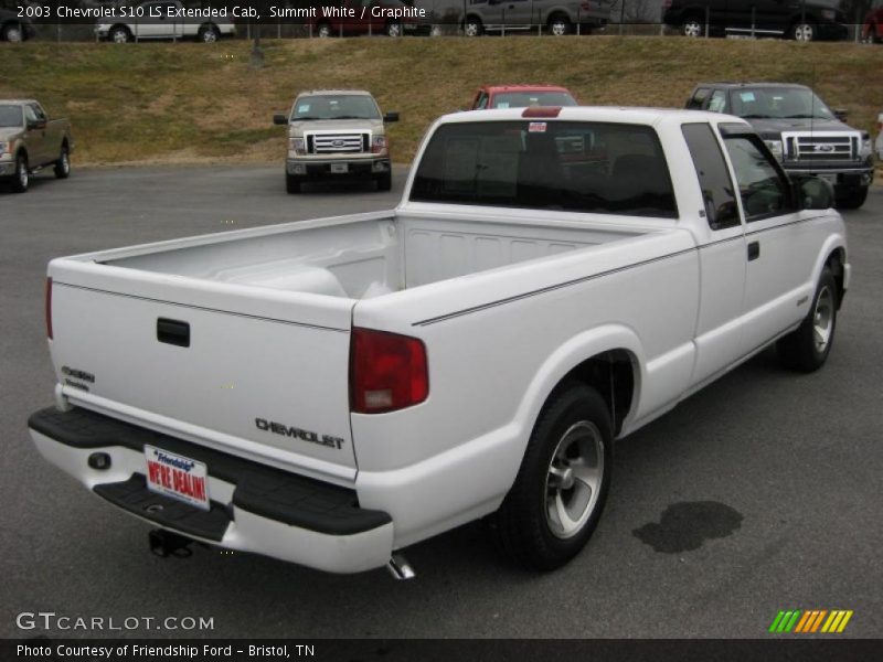 Summit White / Graphite 2003 Chevrolet S10 LS Extended Cab