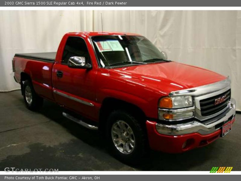 Fire Red / Dark Pewter 2003 GMC Sierra 1500 SLE Regular Cab 4x4