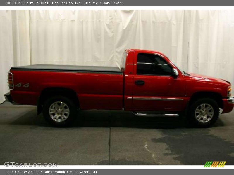 Fire Red / Dark Pewter 2003 GMC Sierra 1500 SLE Regular Cab 4x4