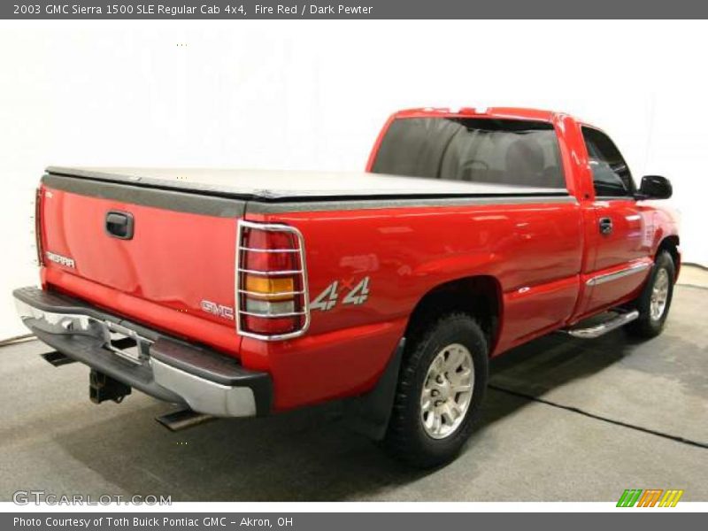 Fire Red / Dark Pewter 2003 GMC Sierra 1500 SLE Regular Cab 4x4