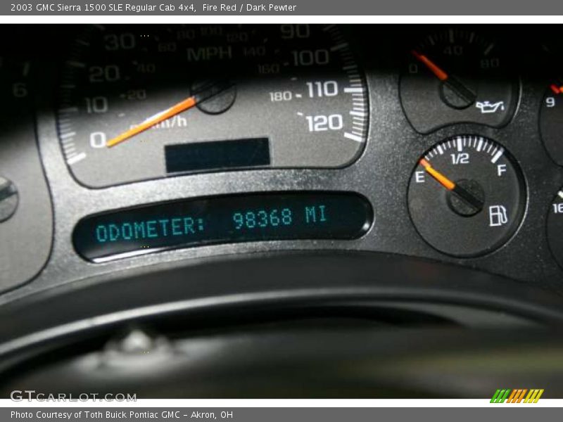 Fire Red / Dark Pewter 2003 GMC Sierra 1500 SLE Regular Cab 4x4