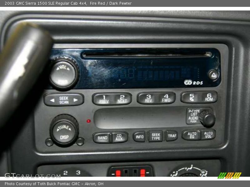 Controls of 2003 Sierra 1500 SLE Regular Cab 4x4