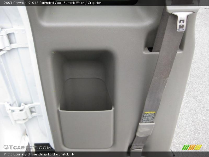 Summit White / Graphite 2003 Chevrolet S10 LS Extended Cab