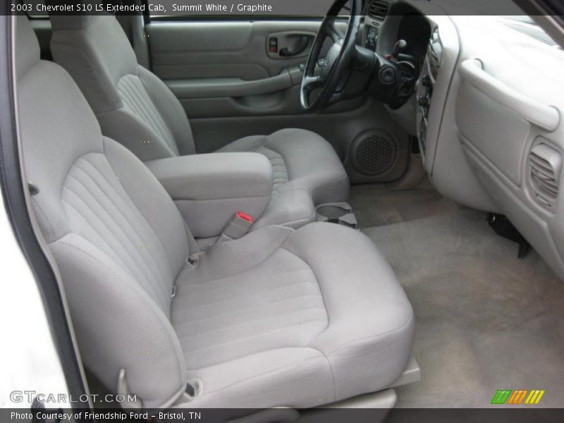 Summit White / Graphite 2003 Chevrolet S10 LS Extended Cab