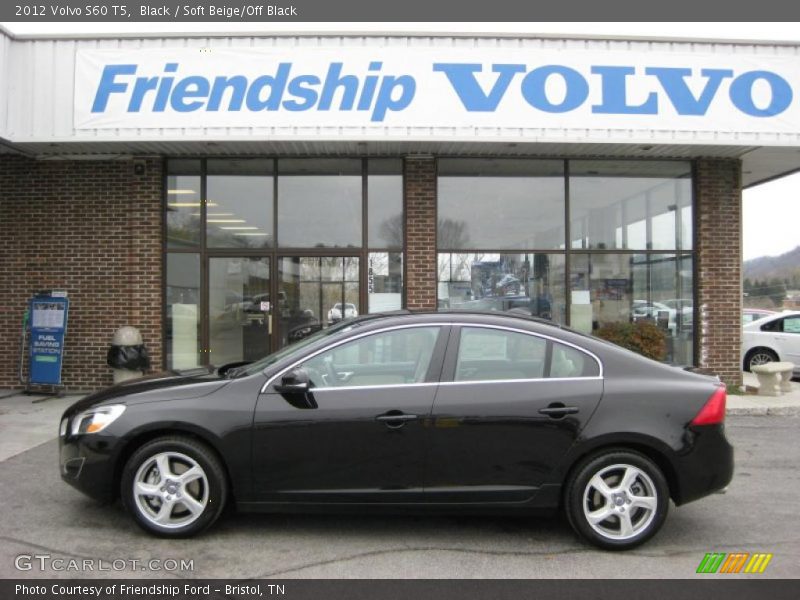 Black / Soft Beige/Off Black 2012 Volvo S60 T5