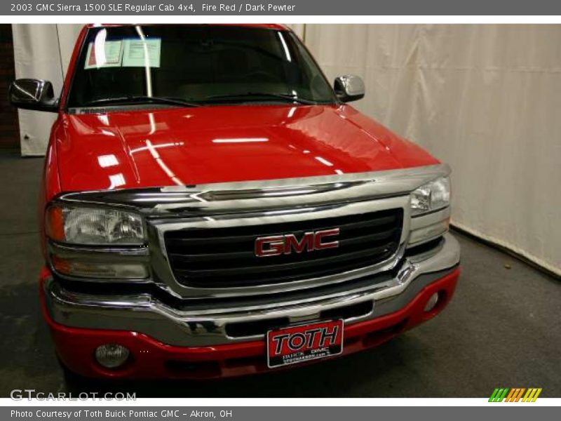 Fire Red / Dark Pewter 2003 GMC Sierra 1500 SLE Regular Cab 4x4
